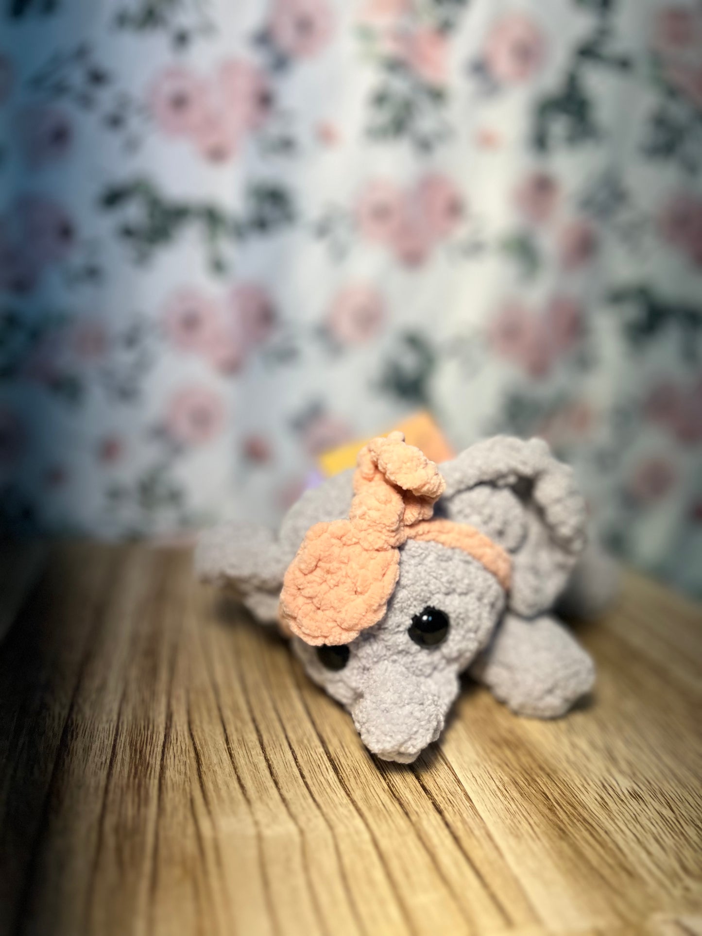 Crochet elephant snuggler