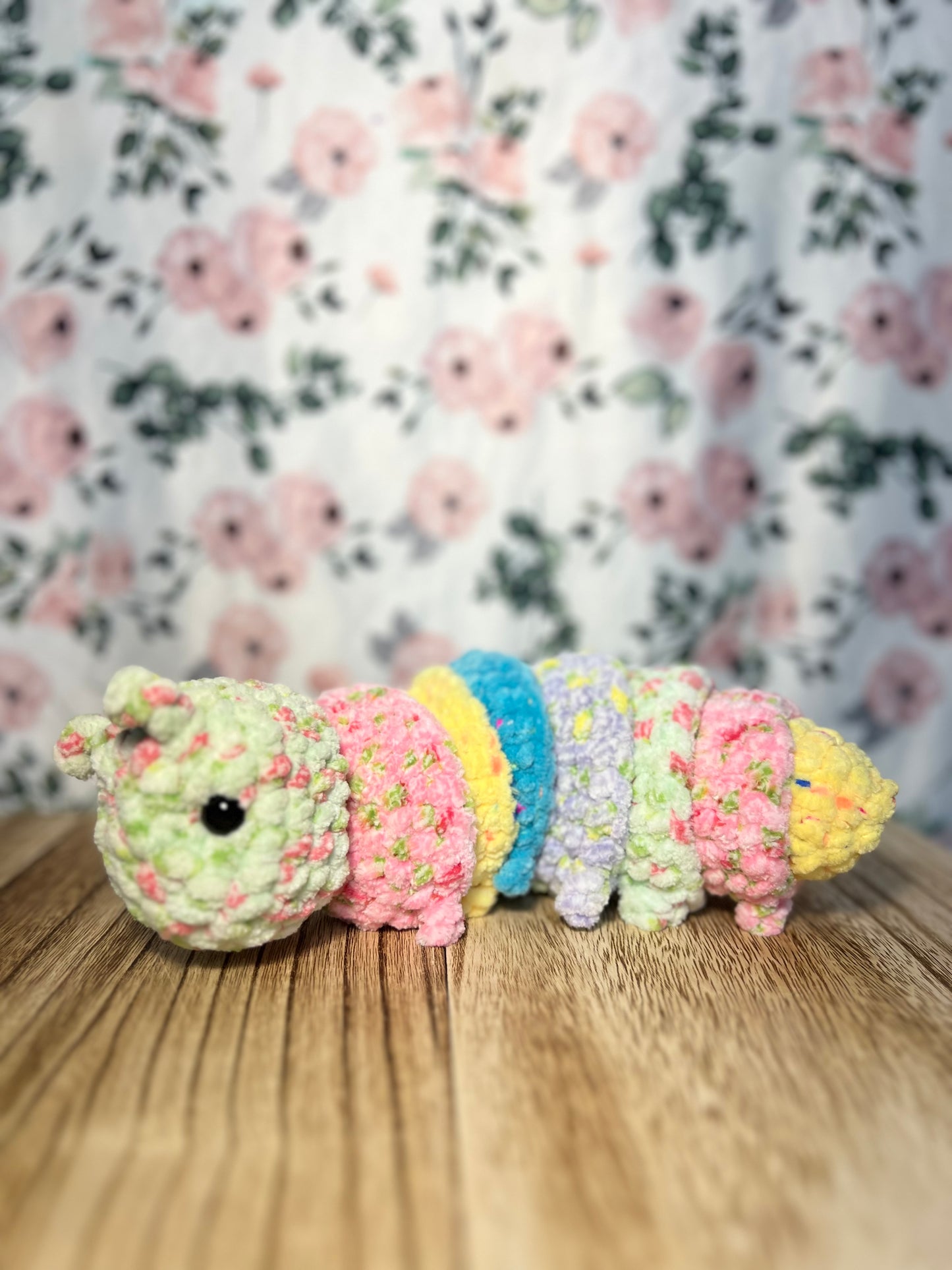 Crochet fidget caterpillar