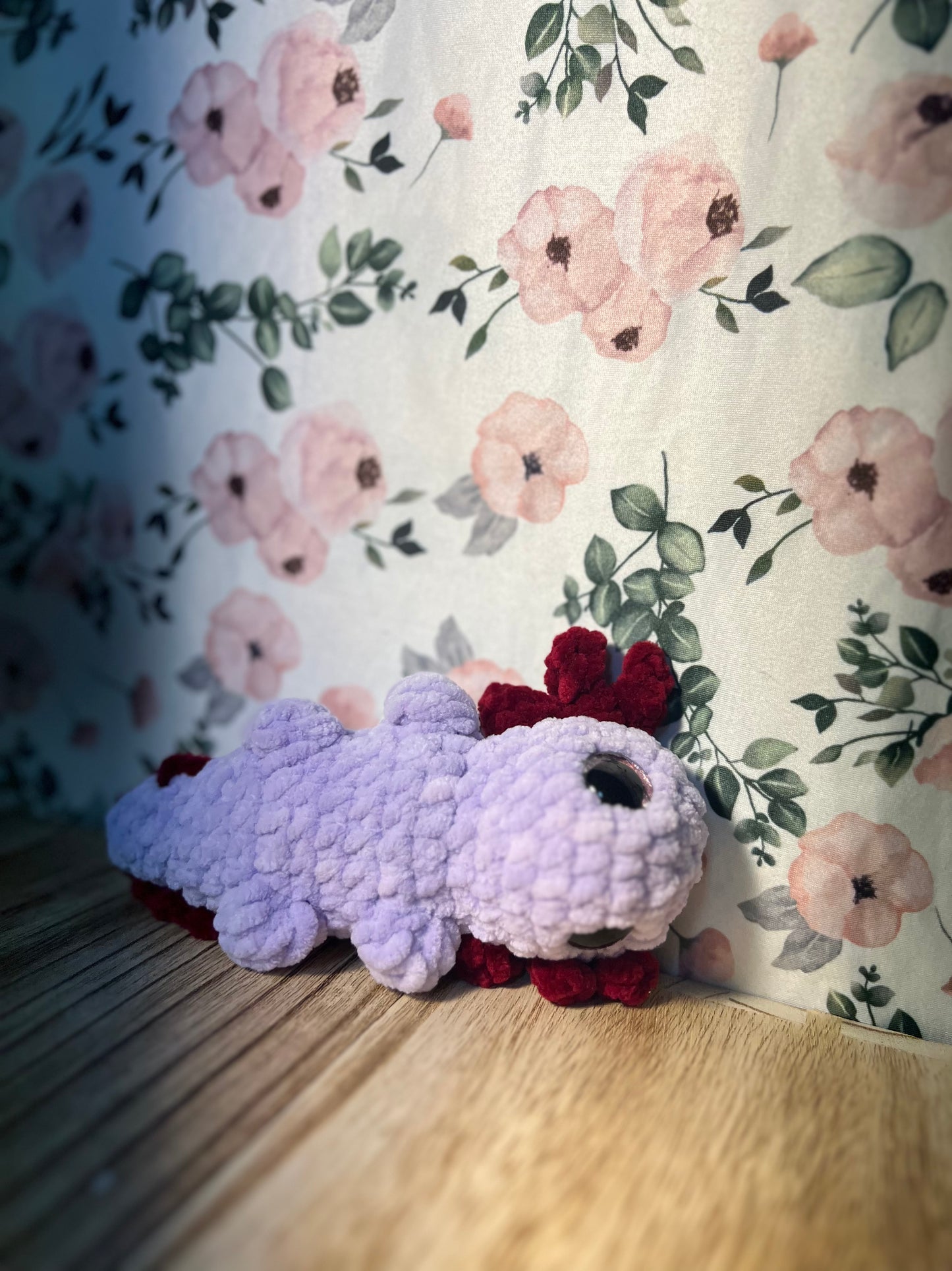 Small crochet axolotl