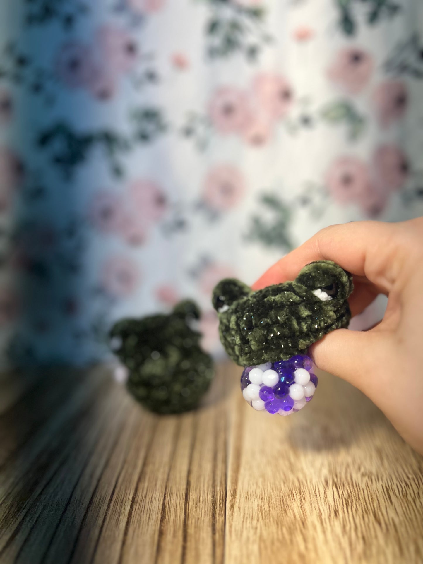 Crochet Bubble frog head