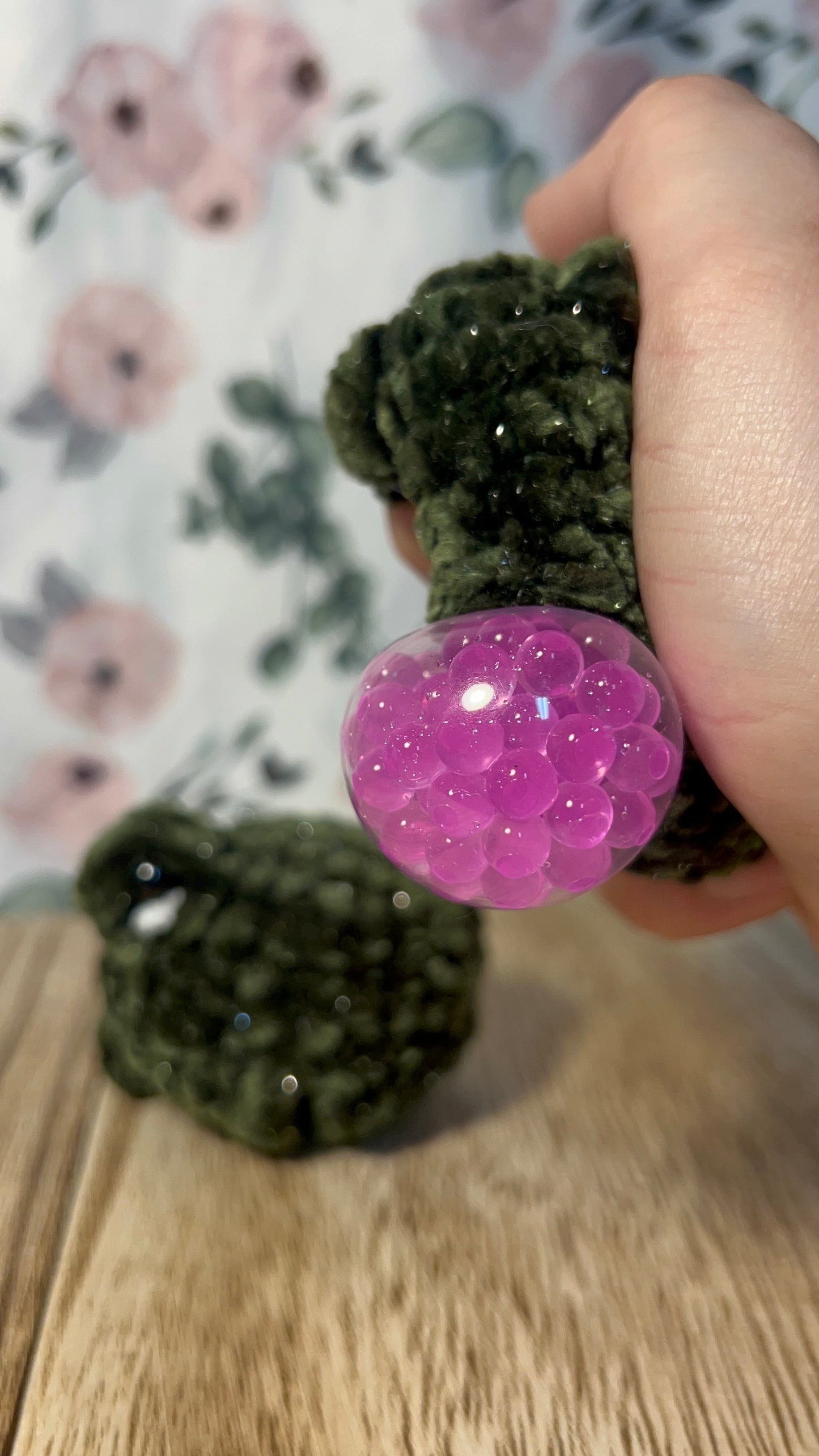 Crochet Bubble frog head