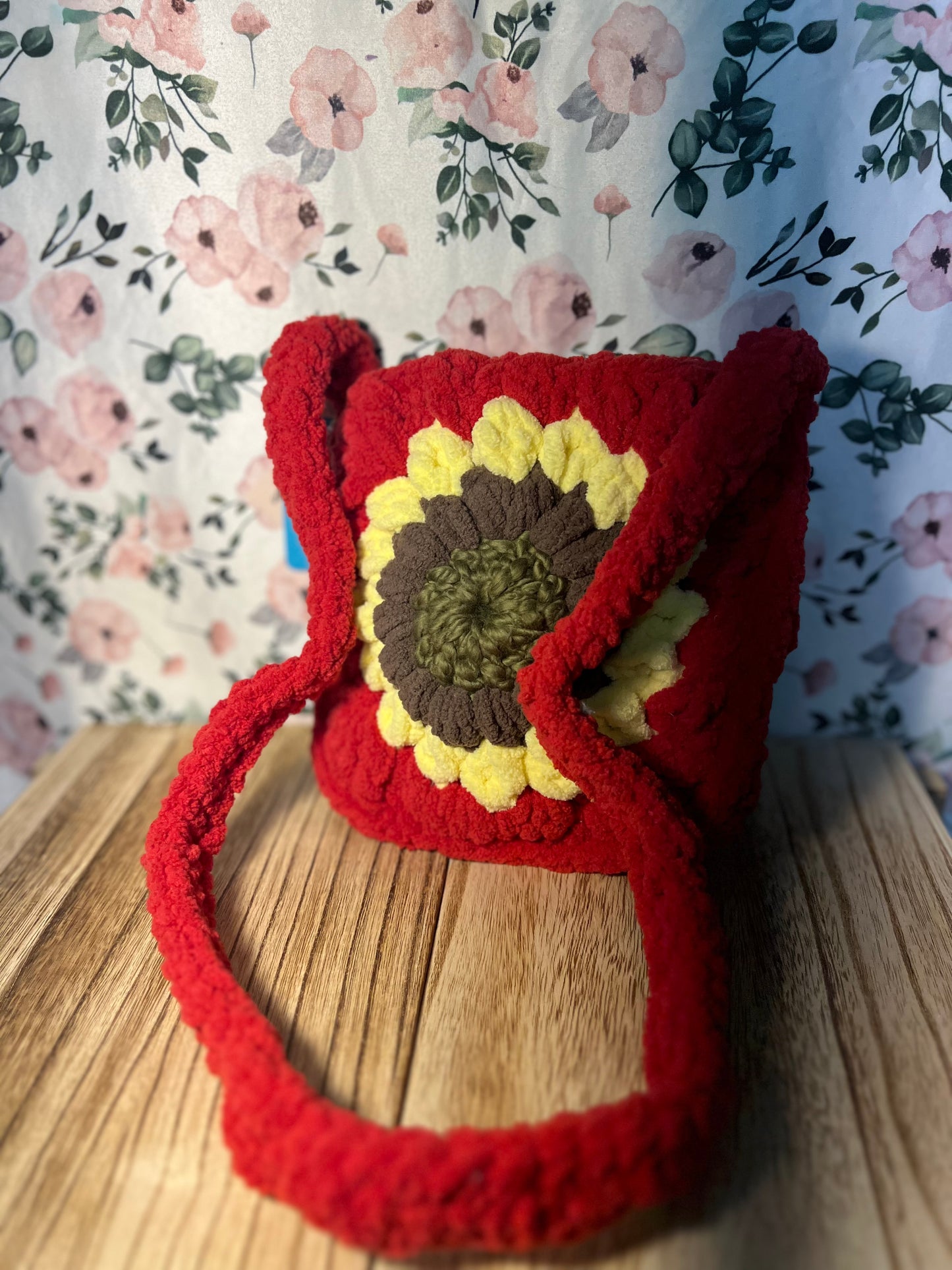 Granny square Sunflower purse