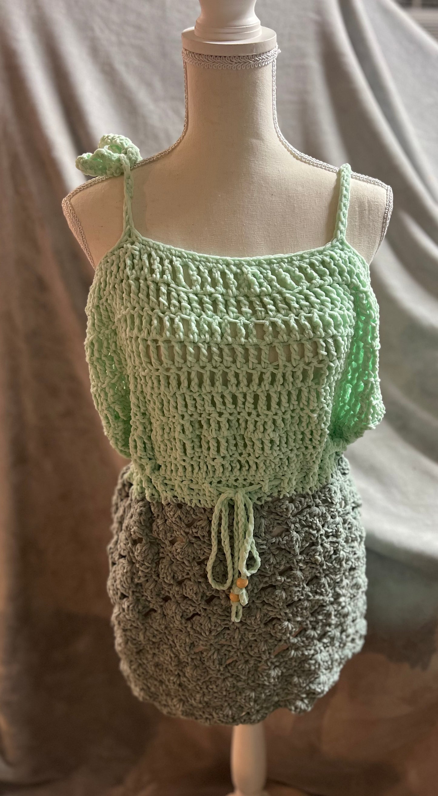 Crochet Beach coverup dress