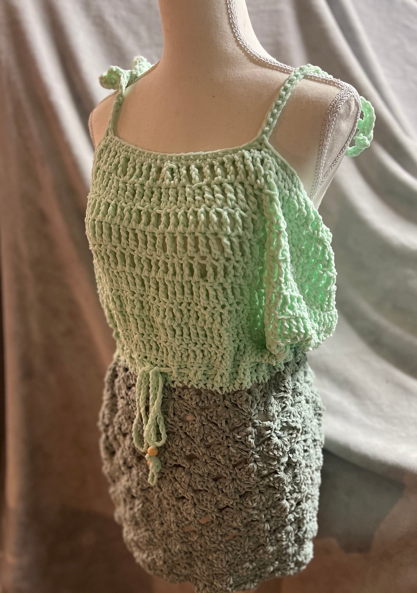Crochet Beach coverup dress