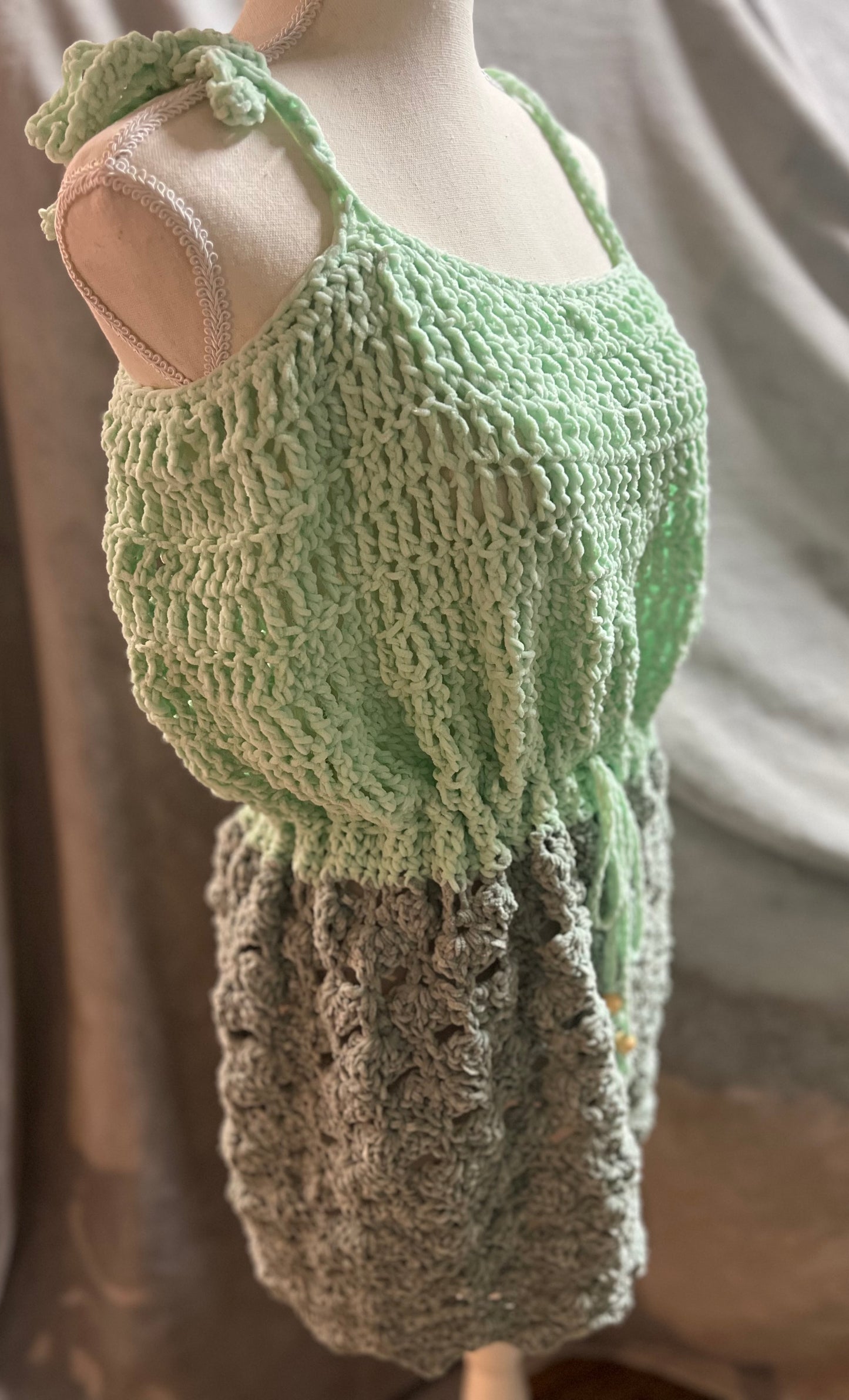 Crochet Beach coverup dress