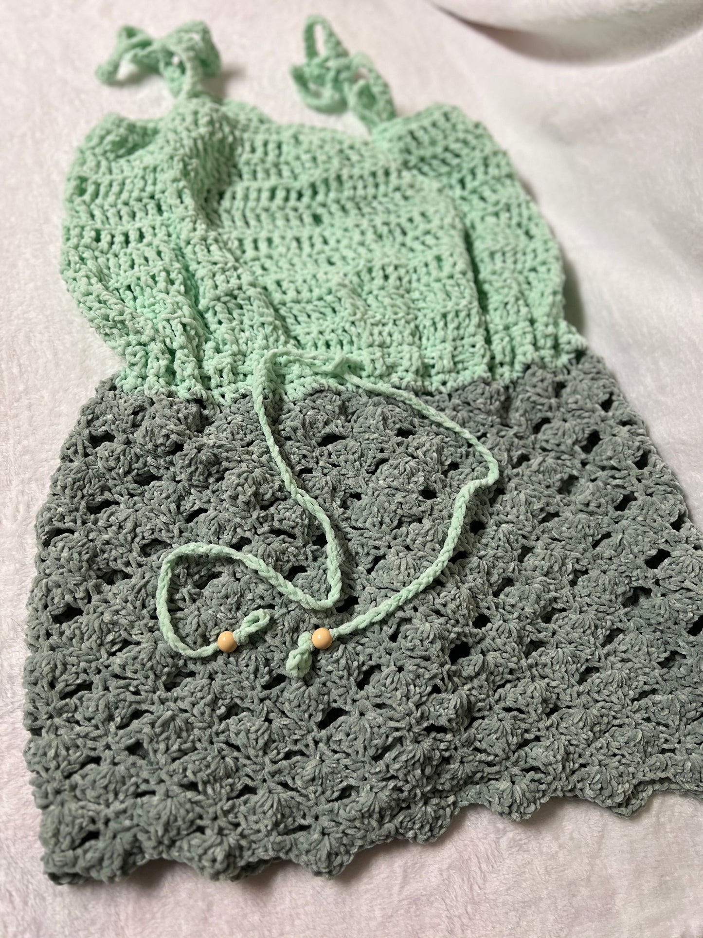 Crochet Beach coverup dress