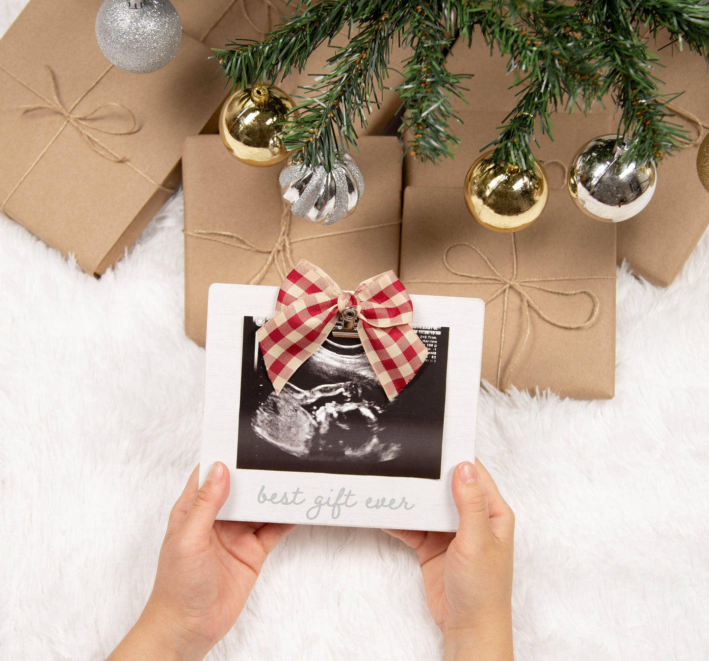 Pearhead - Best Gift Ever Sonogram Holiday Picture Frame