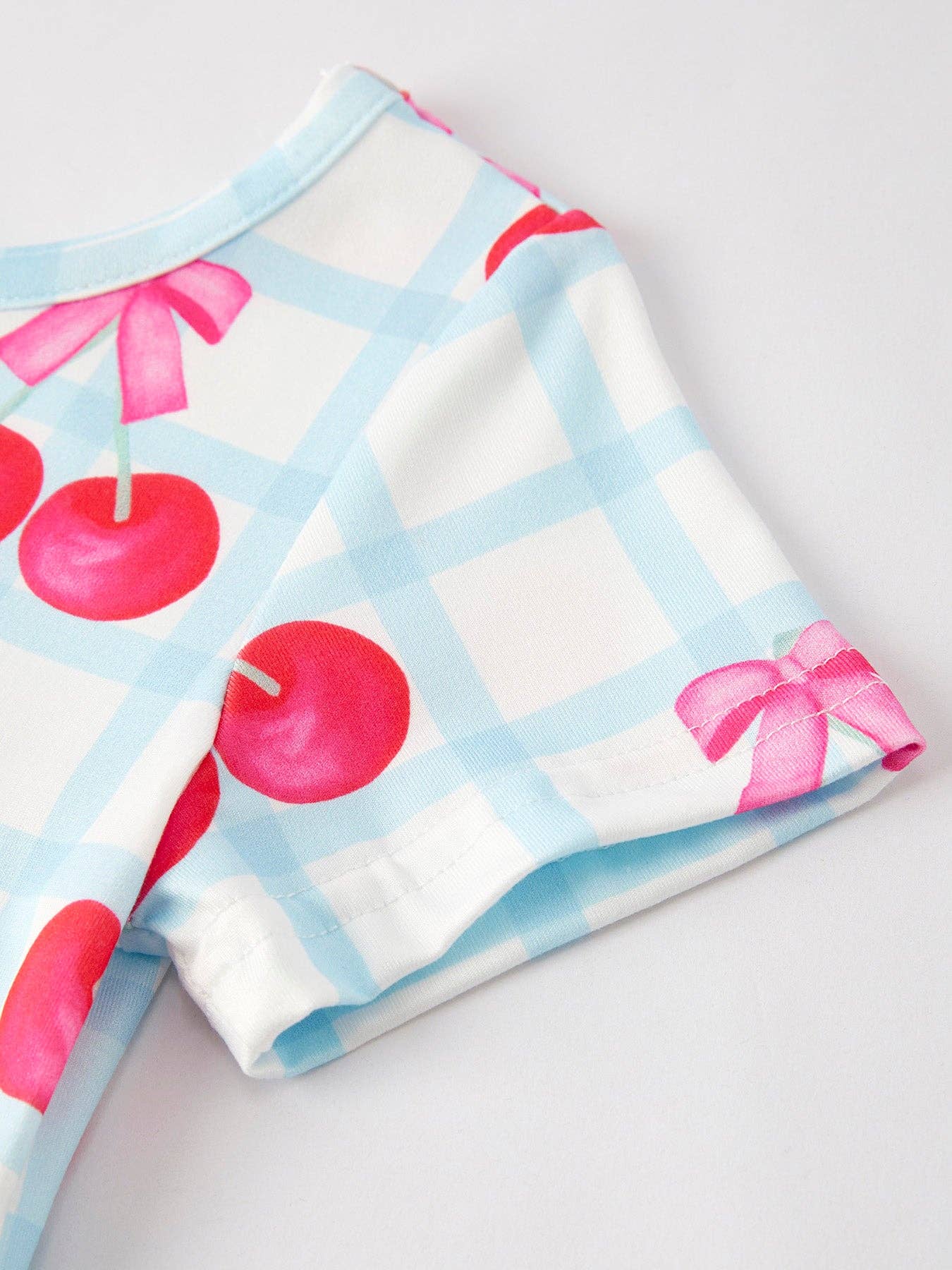 Rylee Faith Designs - Cherry Plaid Girls' Dress