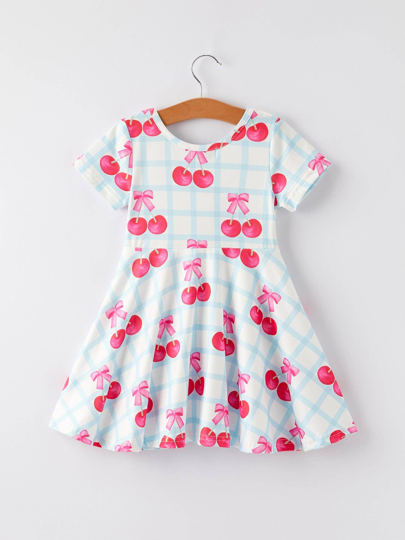 Rylee Faith Designs - Cherry Plaid Girls' Dress