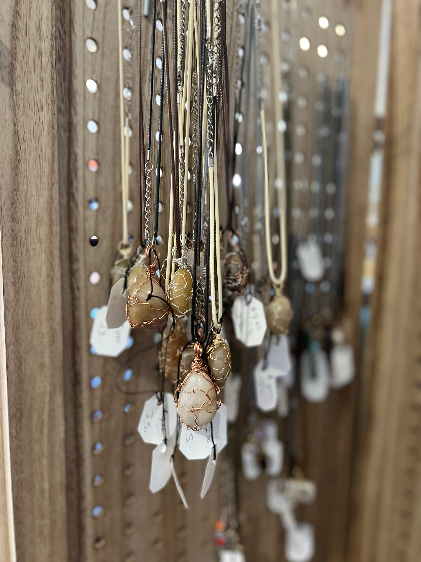 Wire wrapped necklace