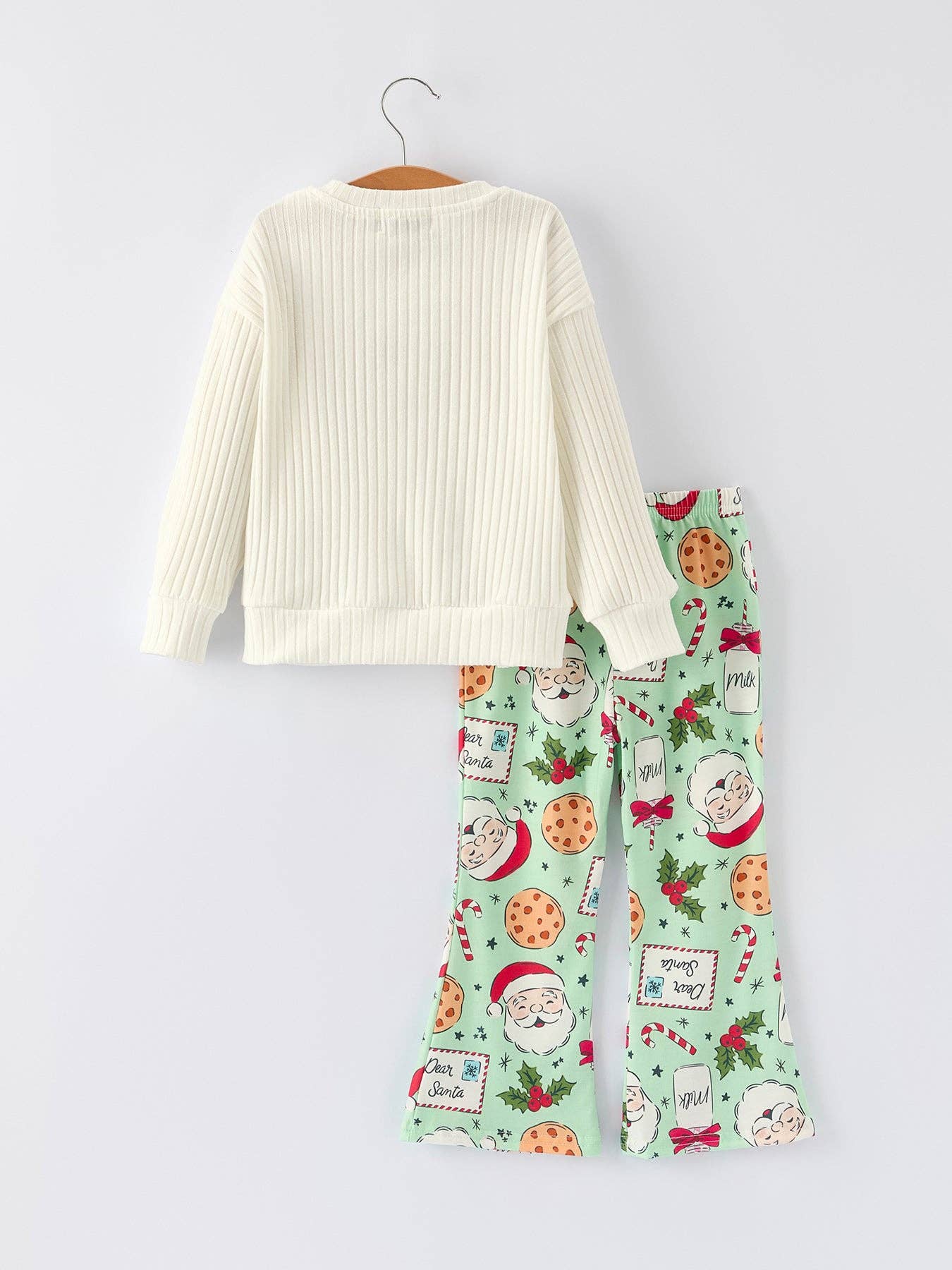 Rylee Faith Designs - Christmas "Cookies for SANTA, Milk for Me" Girls Outfit