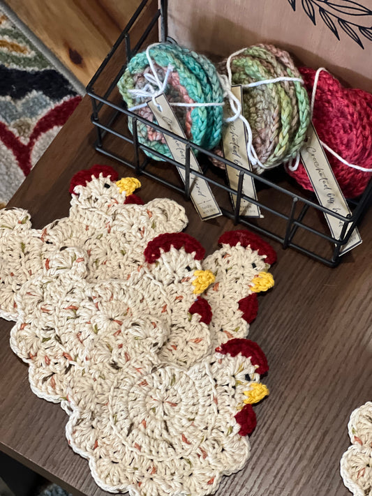Crochet coasters