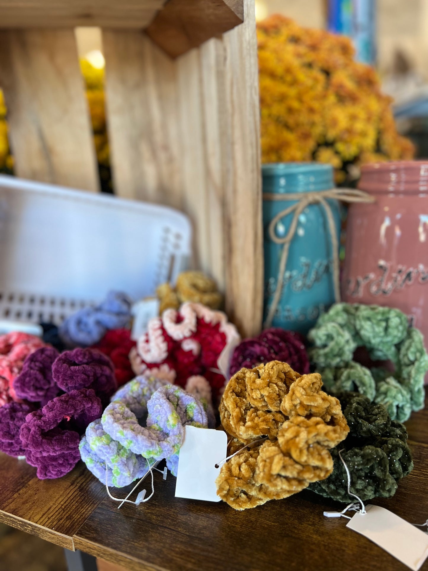 velvet scrunchies