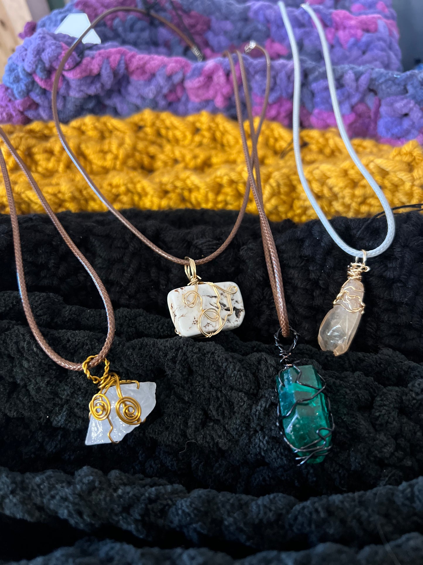 Wire wrapped necklace