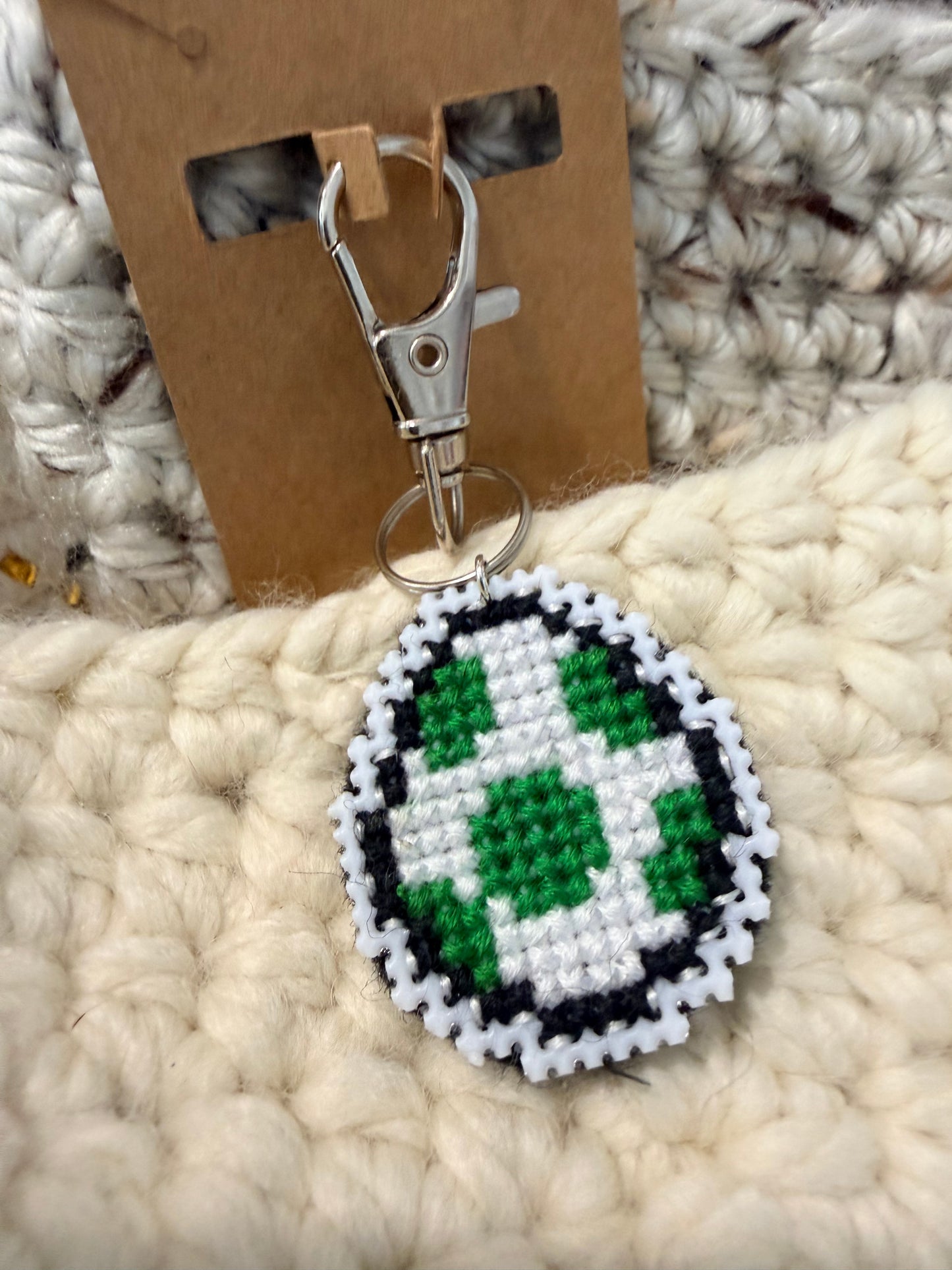 cross stitch keychain