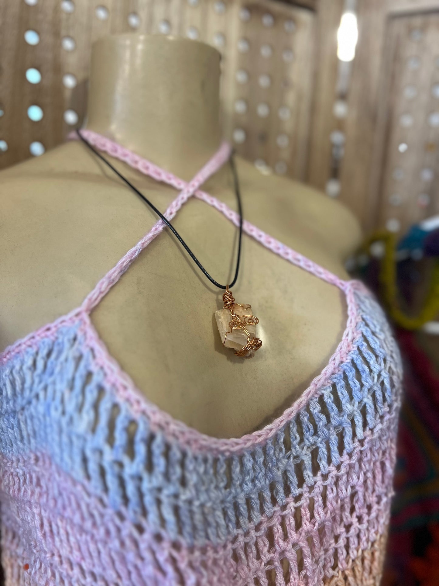 Wire wrapped necklace