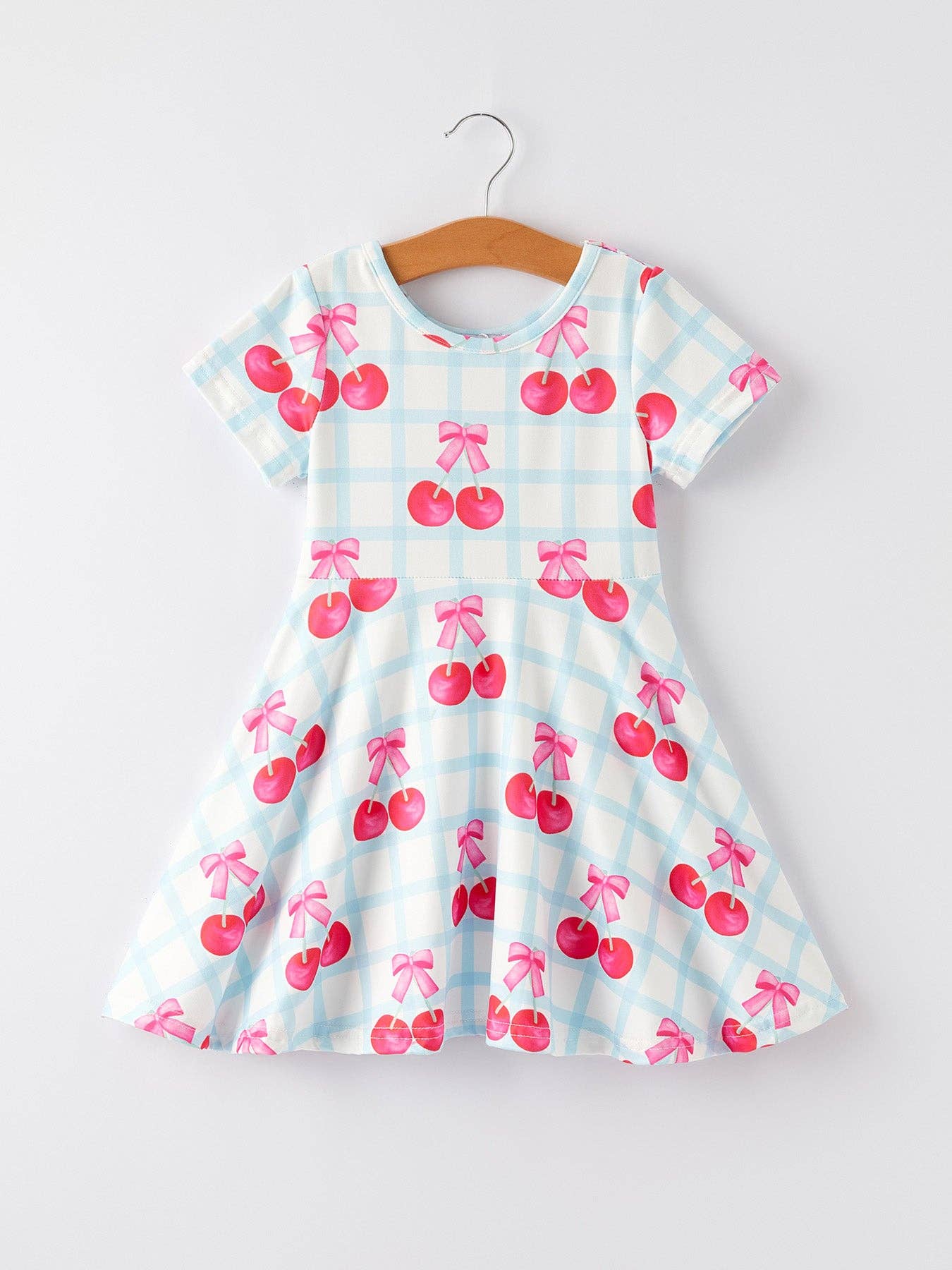 Rylee Faith Designs - Cherry Plaid Girls' Dress