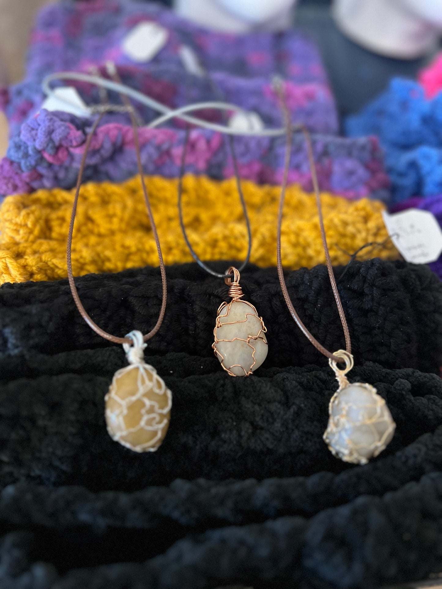 Wire wrapped necklace