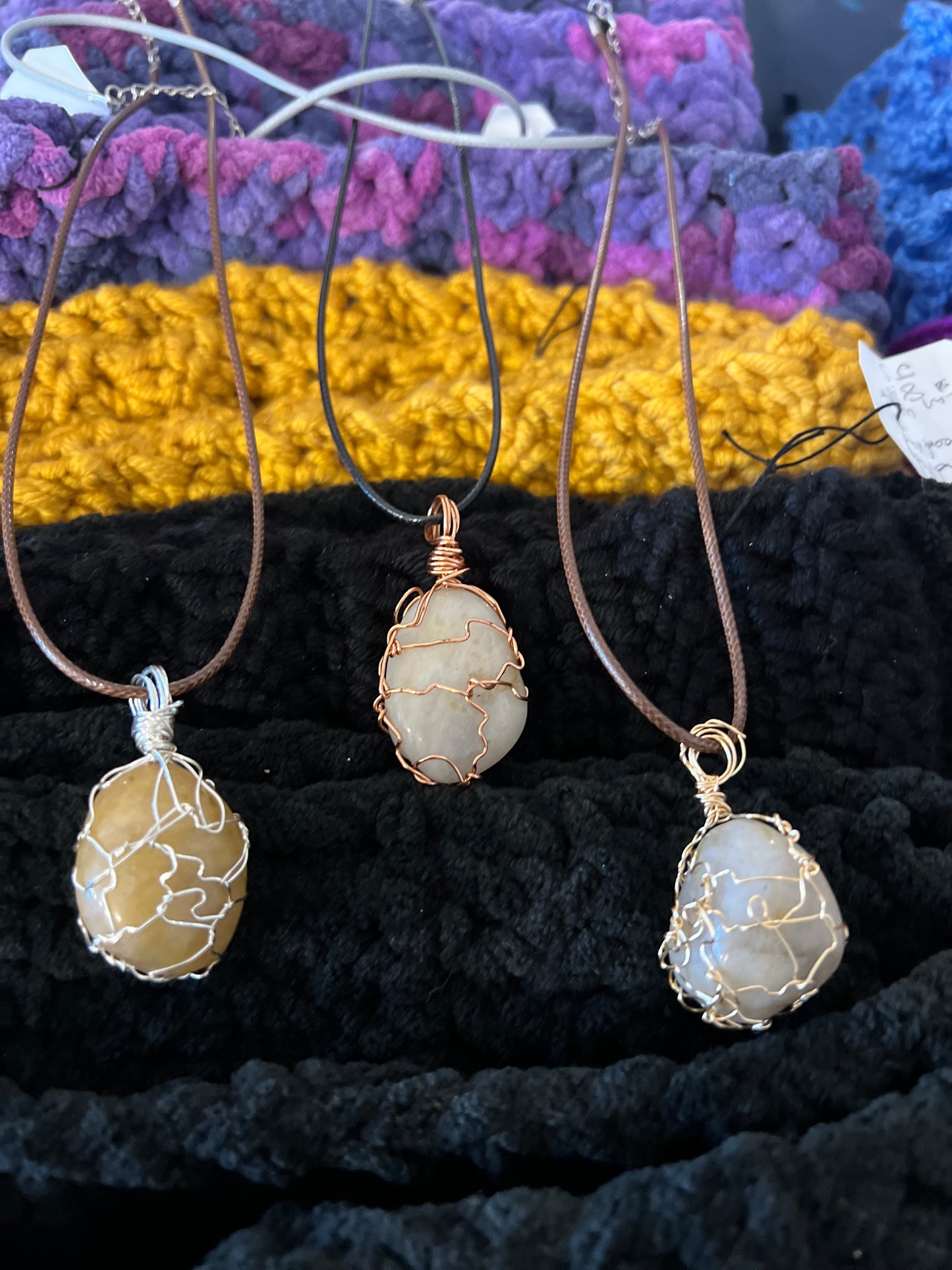 Wire wrapped necklace