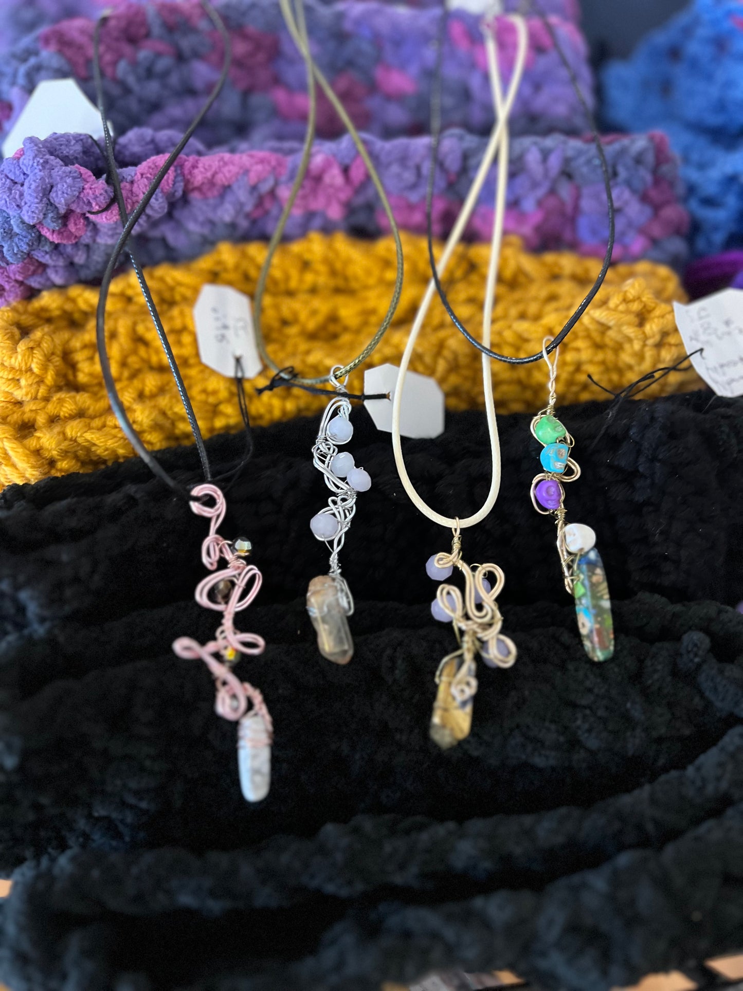 Wire wrapped necklace