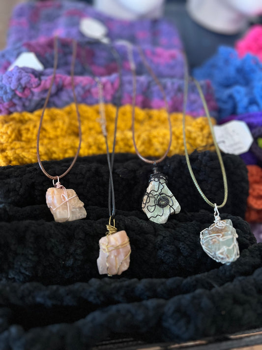 Wire wrapped necklace