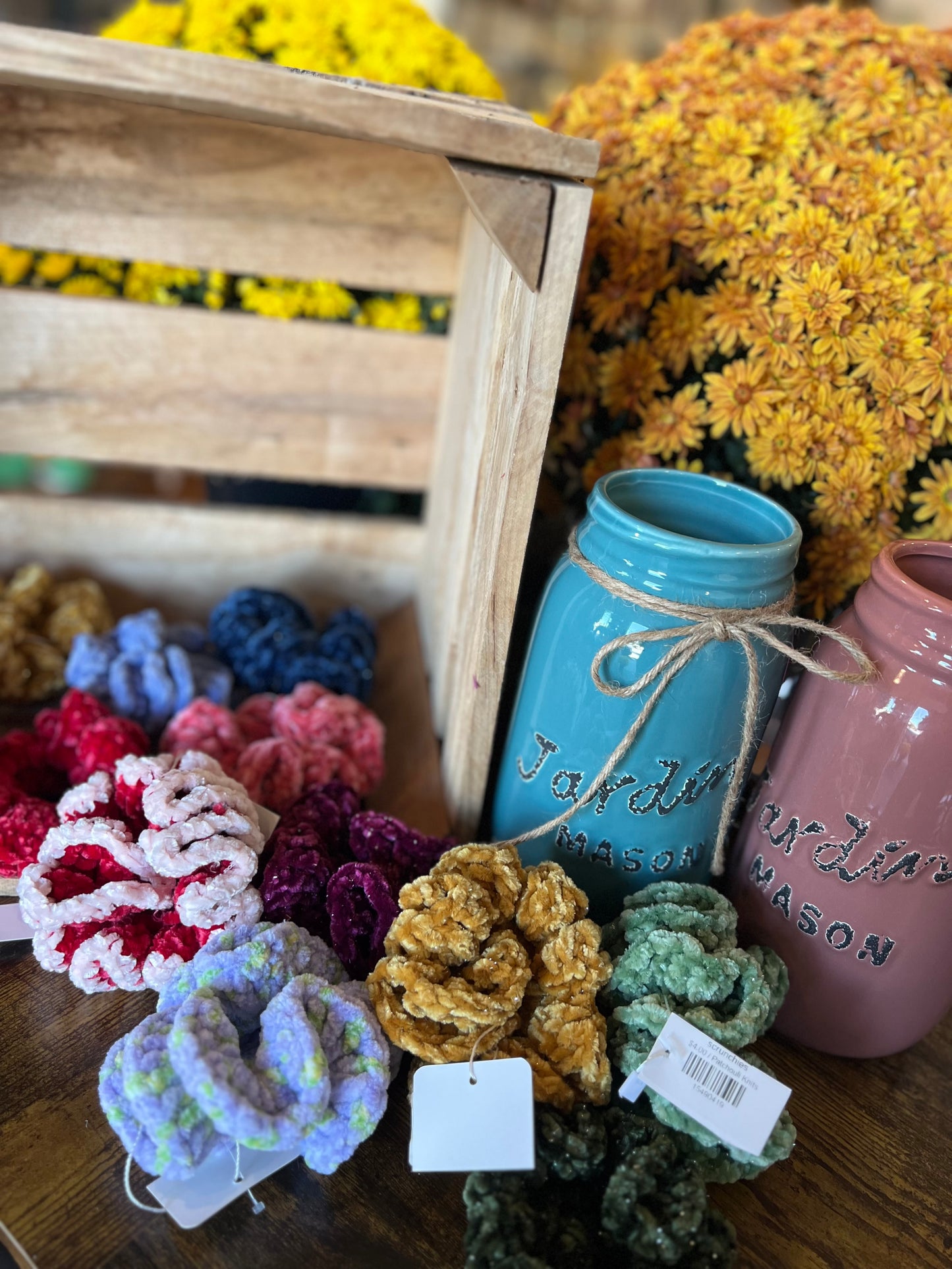 velvet scrunchies