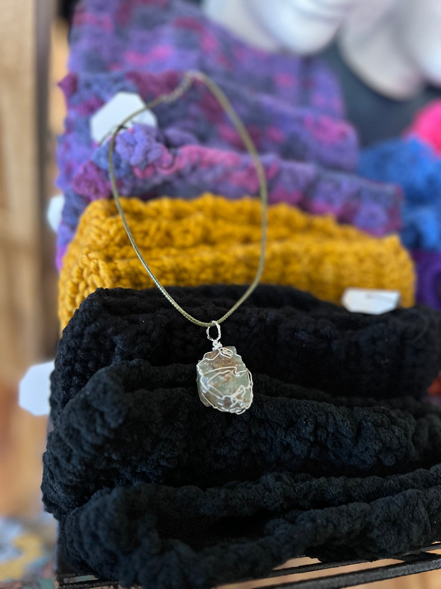 Wire wrapped necklace