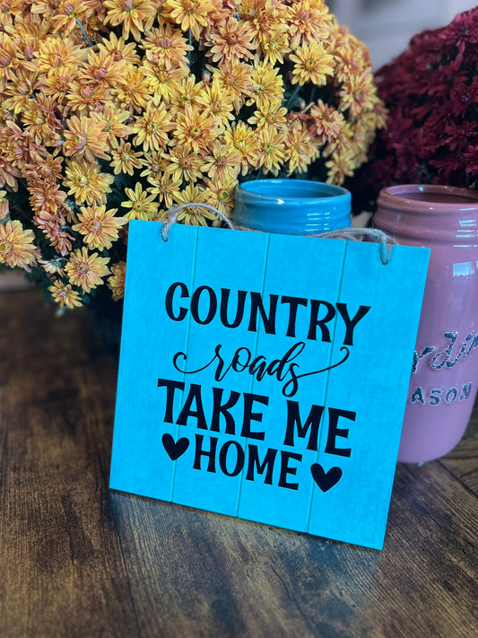 small wood sign