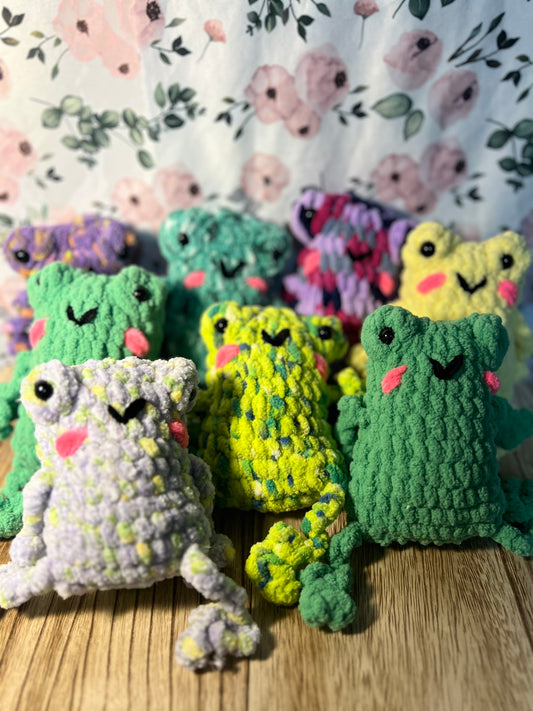 Crochet Leggy frogs