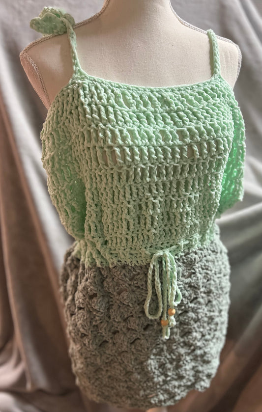 Crochet Beach coverup dress