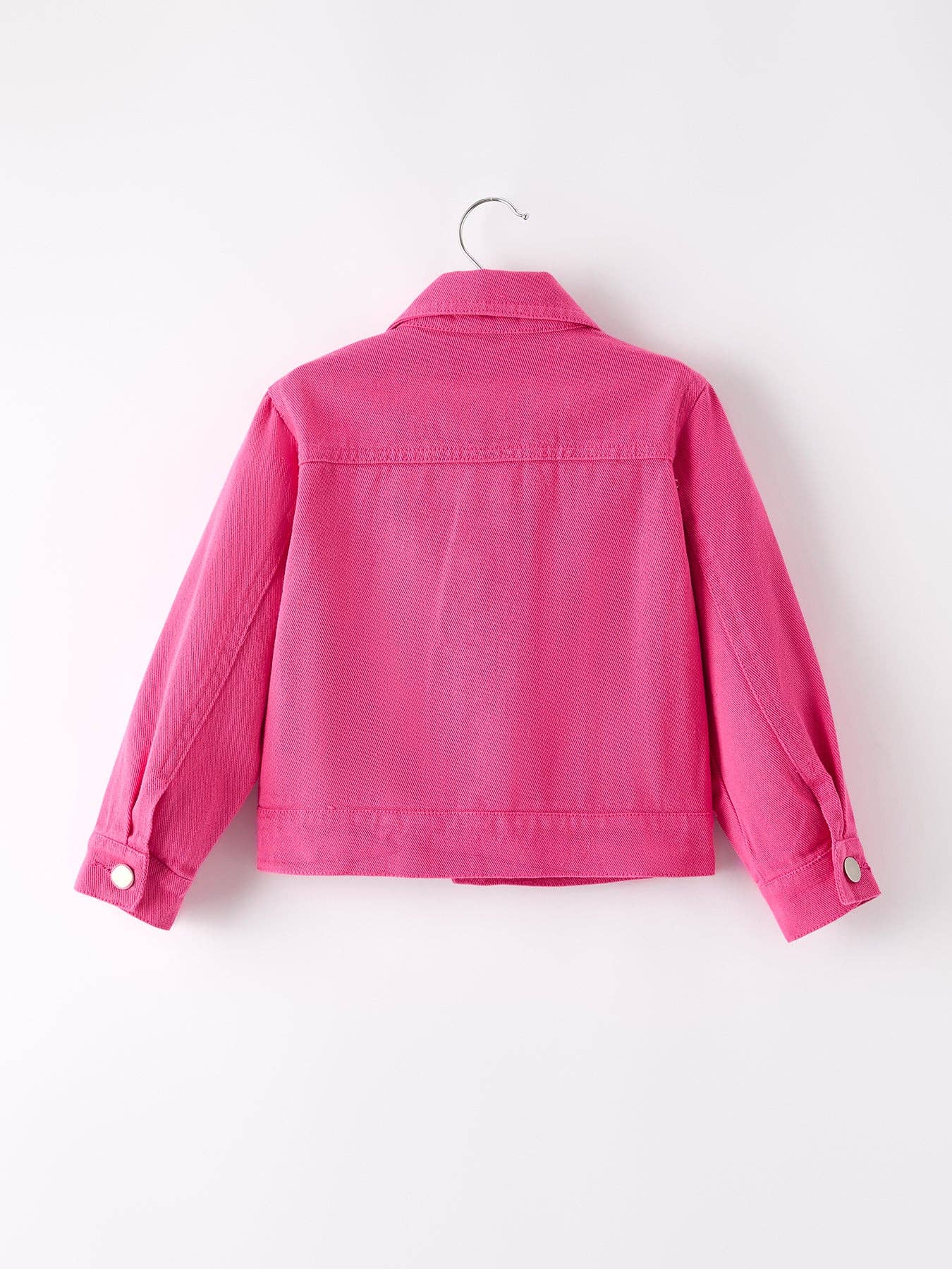 Rylee Faith Designs - Hot Pink Fall Girls Denim Top