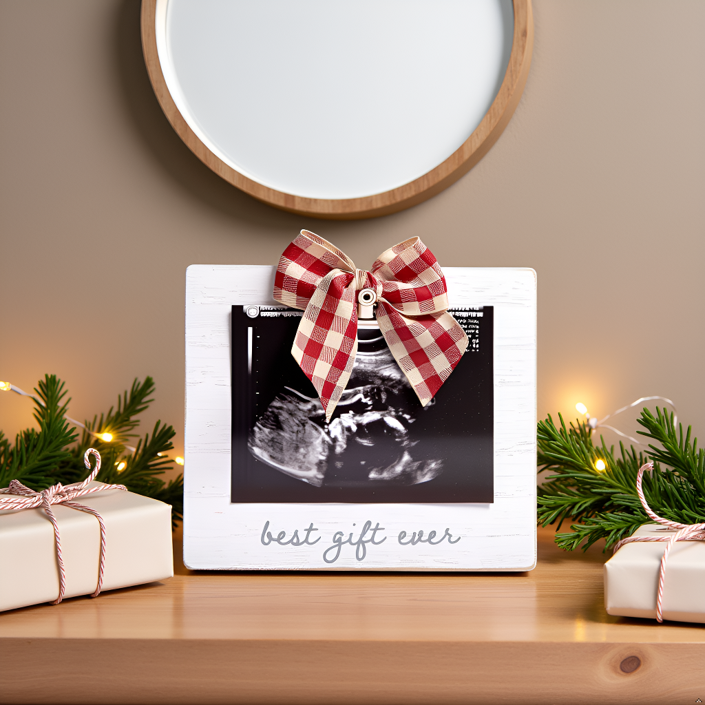 Pearhead - Best Gift Ever Sonogram Holiday Picture Frame