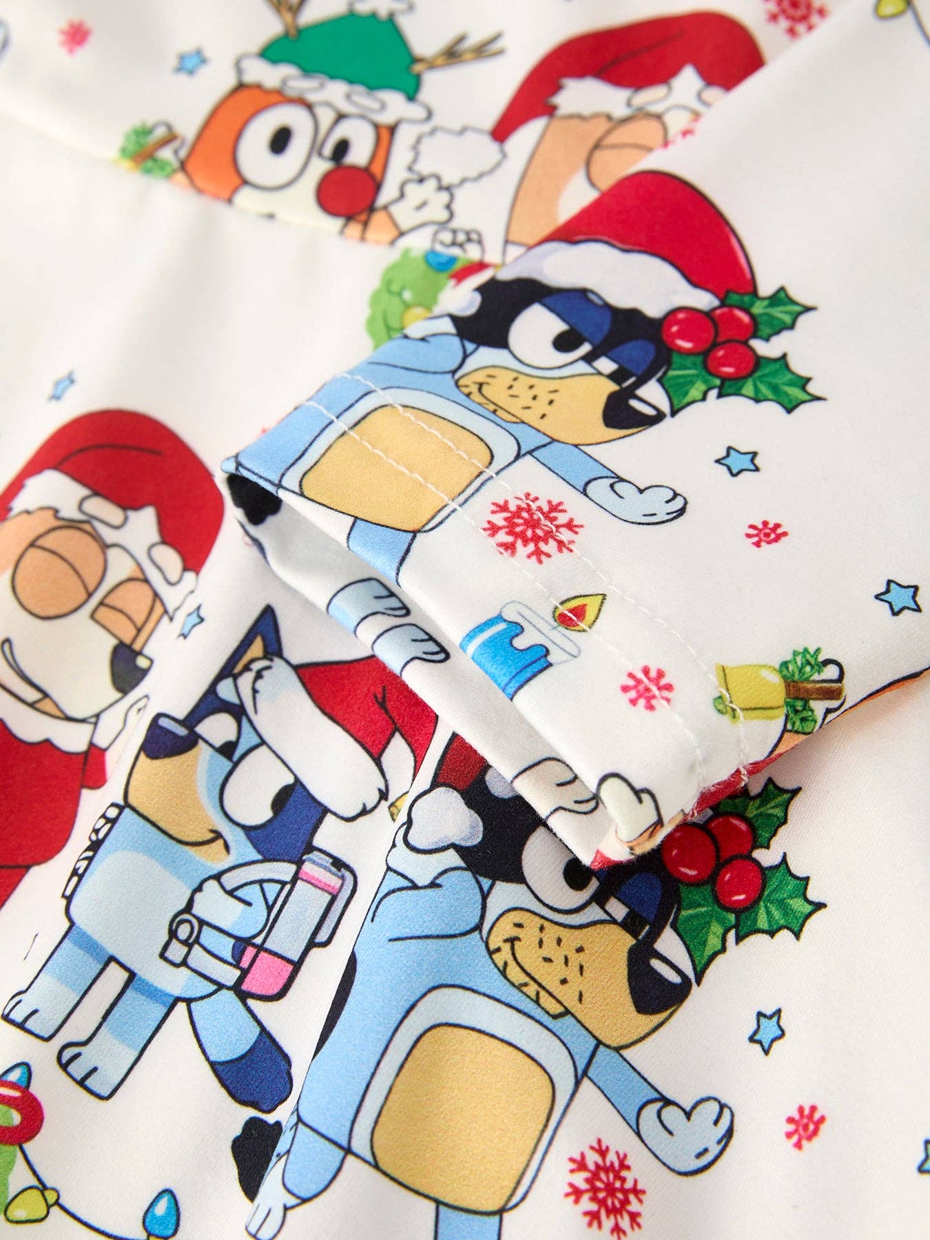 Rylee Faith Designs - Winter Christmas Character Party Print Girls Dress