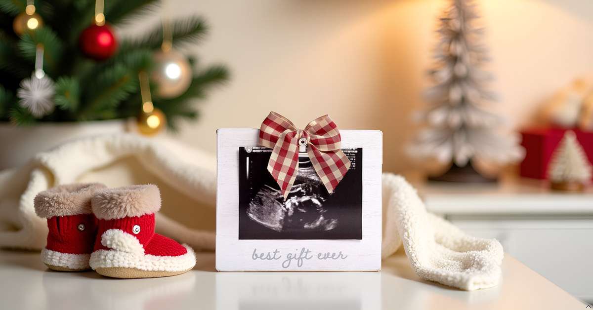 Pearhead - Best Gift Ever Sonogram Holiday Picture Frame